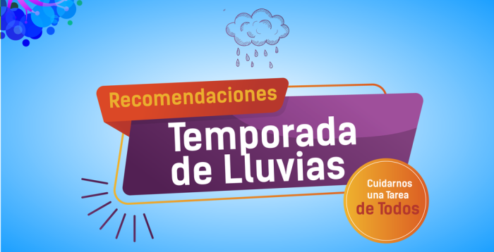 Recomendaciones en la Temporada de Lluvias